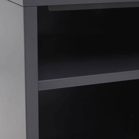 Academy Grey Metal 1 Door Cabinet