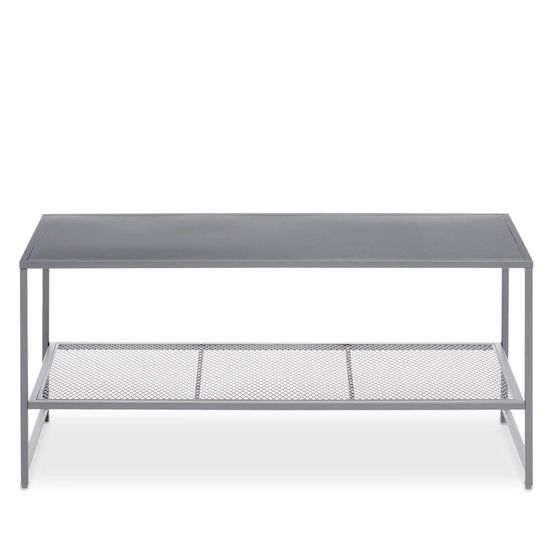 Acero Grey Metal Coffee Table