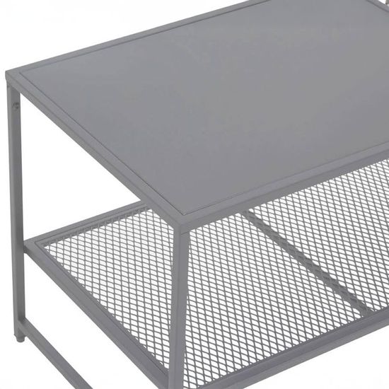 Acero Grey Metal Coffee Table