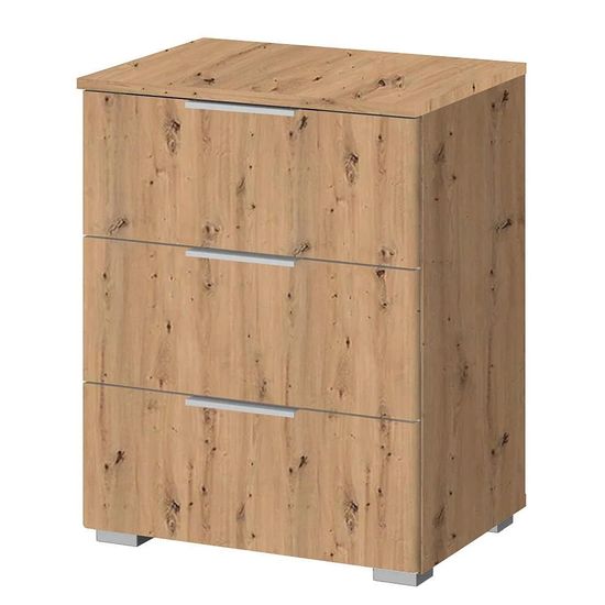 Rauch Alabama 3 Drawer Bedside Cabinet - Artisan Oak