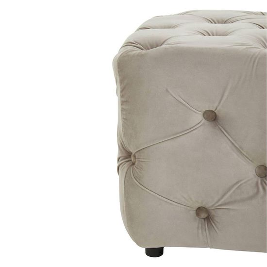 Alea Mink Velvet Fabric Hall Bench