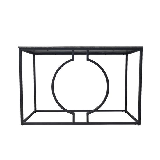 Alora Marble Effect and Metal Console Table