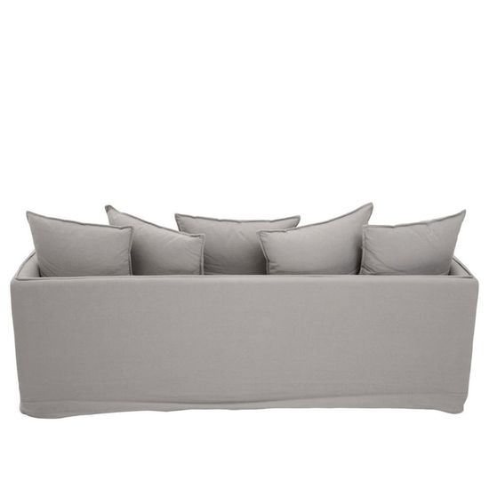 Antibes Grey Fabric 3 Seater Sofa