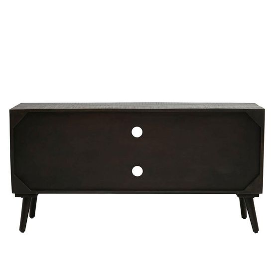 Arti Black Mango Wood 2 Door TV Unit