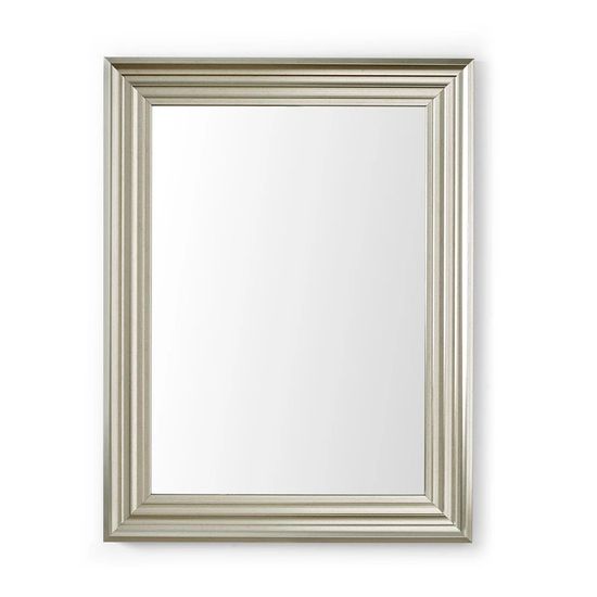 Tokyo Pewter Rectangular Small Wall Mirror - 65cm x 85cm