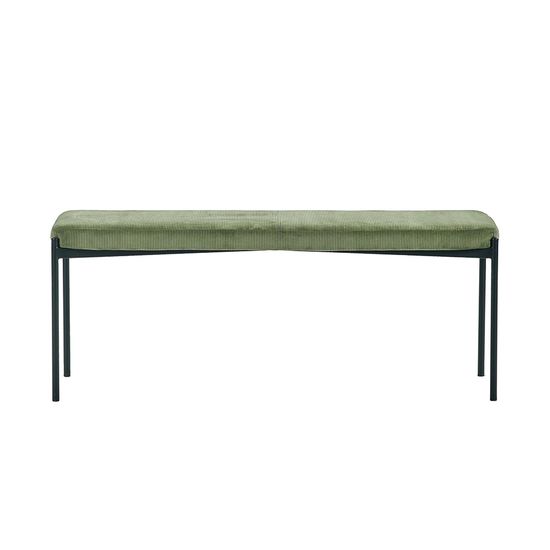 Leonie Green Fabric Dining Bench