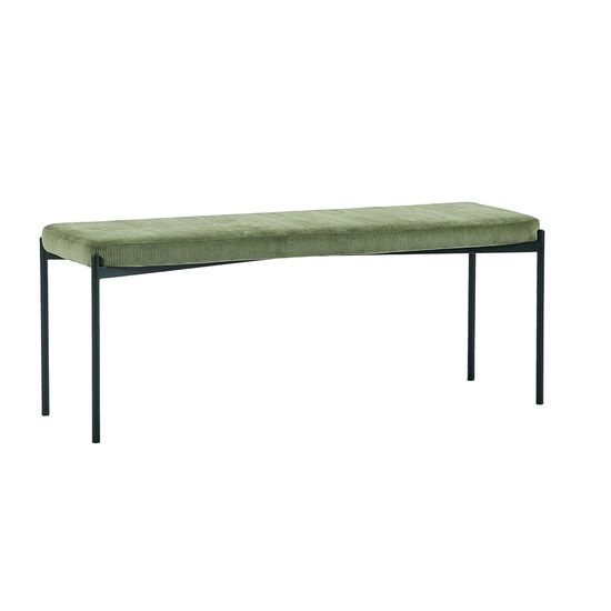 Leonie Green Fabric Dining Bench