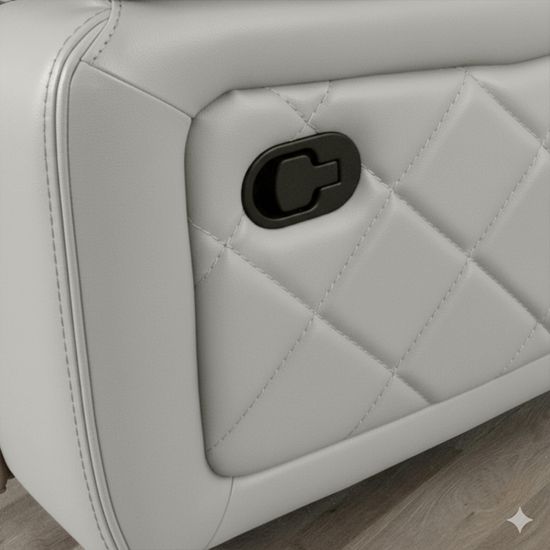 Bentley Cream Leather Recliner Armchair