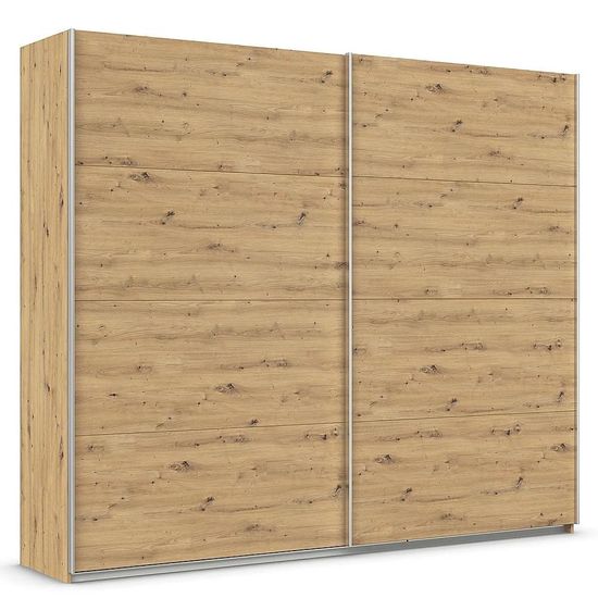 Rauch Quadra 271cm 2 Door Sliding Wardrobe - Artisan Oak