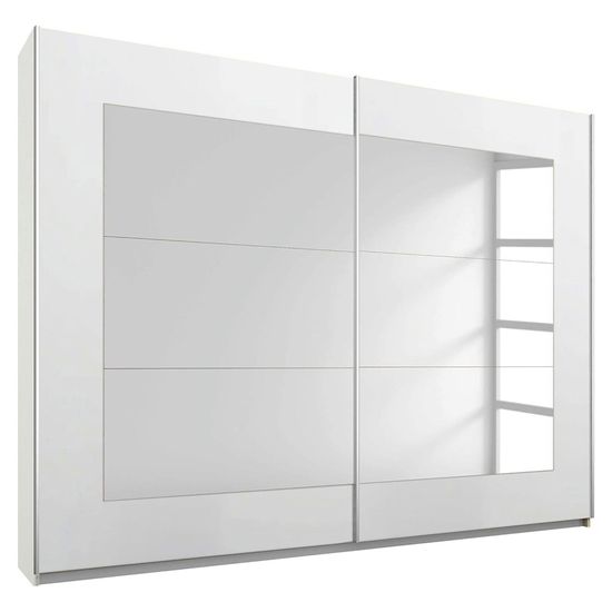 Rauch Alegro 271cm 2 Door Sliding Wardrobe with Mirror - Alpine White