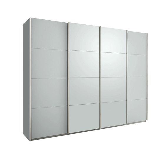Rauch Beluga Extra 271cm 4 Door Sliding Wardrobe - Silk Grey