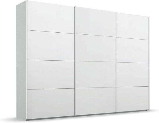 Rauch Beluga Extra 316cm 3 Door Sliding Wardrobe - Silk Grey and Alpine White