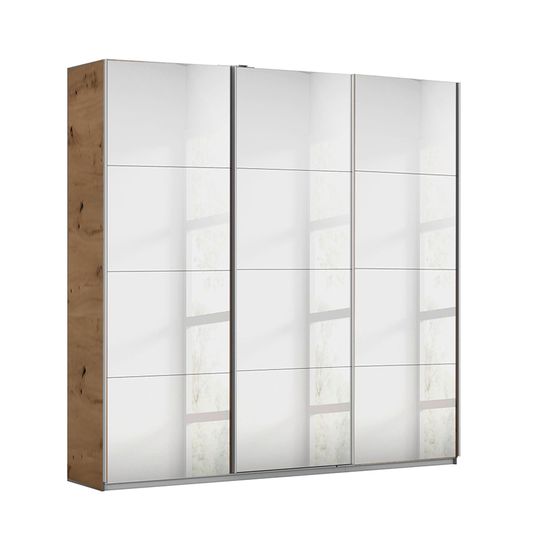 Rauch Kulmbach 203cm 3 Door Mirrored Sliding Wardrobe - Artisan Oak