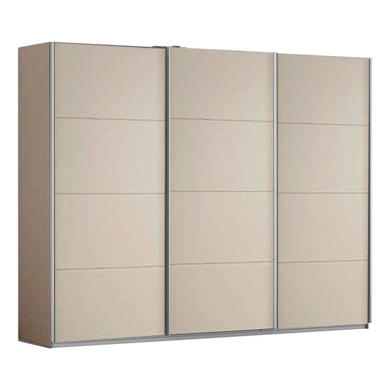 Rauch Kulmbach 271cm 3 Door Sliding Wardrobe - Champagne