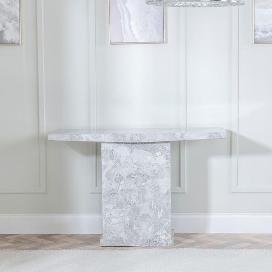 Turin Grey Marble Console Table