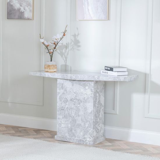Turin Grey Marble Console Table
