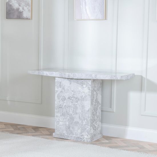 Turin Grey Marble Console Table