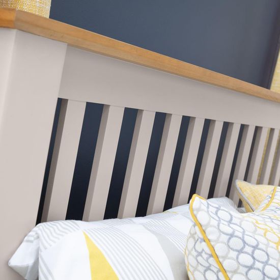 Richmond Grey Slatted Bed - Sizes Available