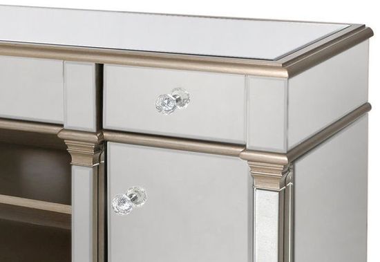 Apollo Champagne Gold Mirrored Storage TV Unit