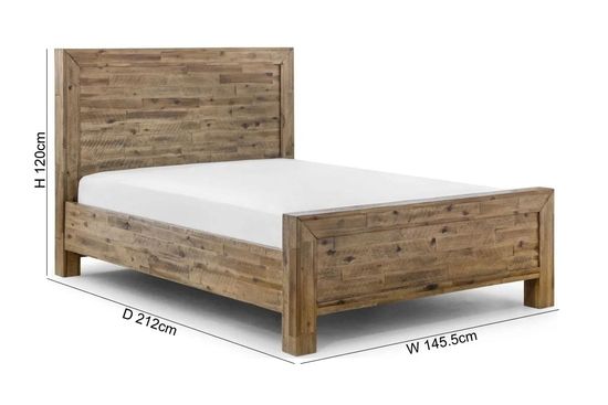 Hoxton Acacia Wood Bed - Sizes Available
