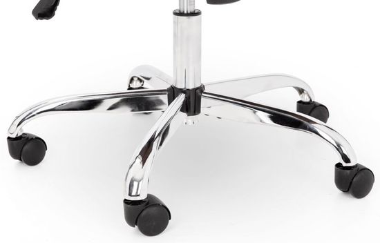 Gio Ivory Faux Leather Office Chair