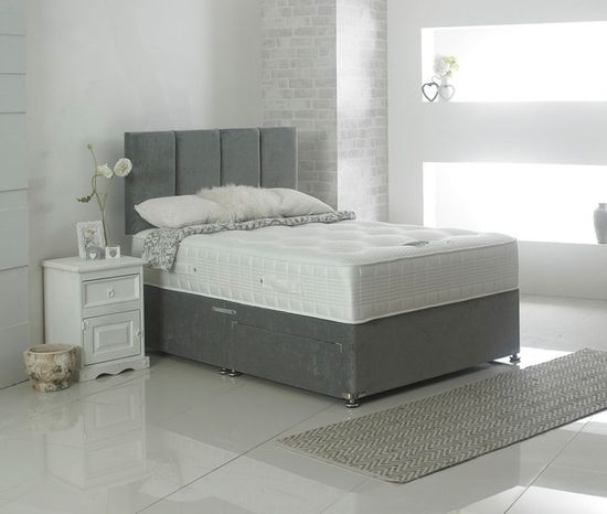 Dura Beds Micro Tencel Pocket 1000 Pocket Spring Deluxe Platform Top Divan Bed