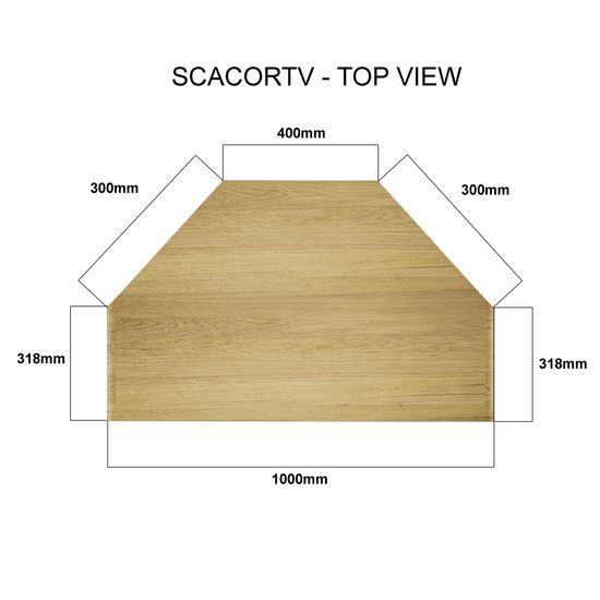 Danish Oak Corner TV Unit