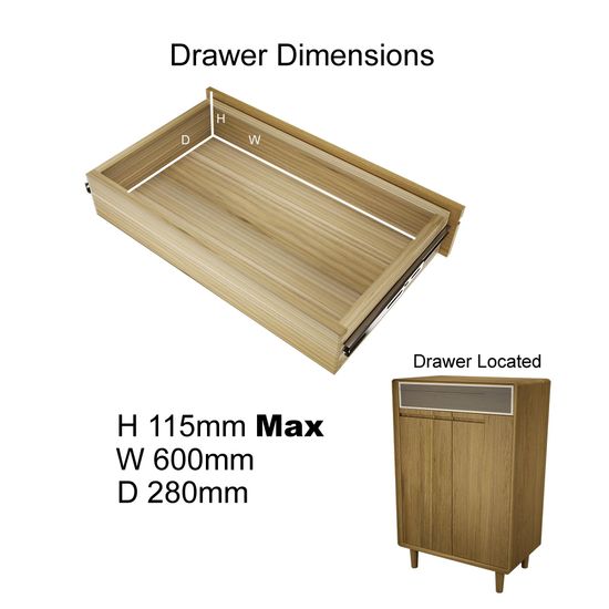 Danish Oak Shoe Cabinet