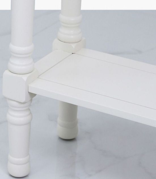 Delta White Console Table