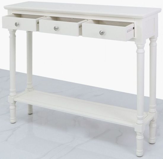 Delta White Console Table