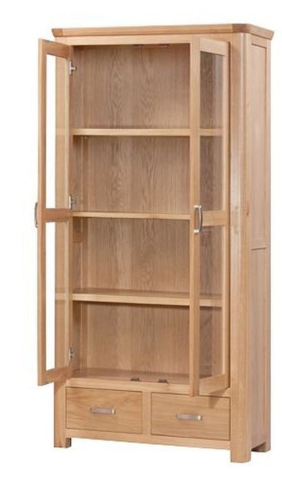 Treviso Oak 2 Door Display Cabinet
