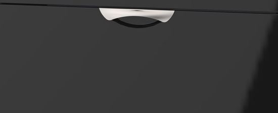 Camden Black Gloss 3 Drawer Small Chest