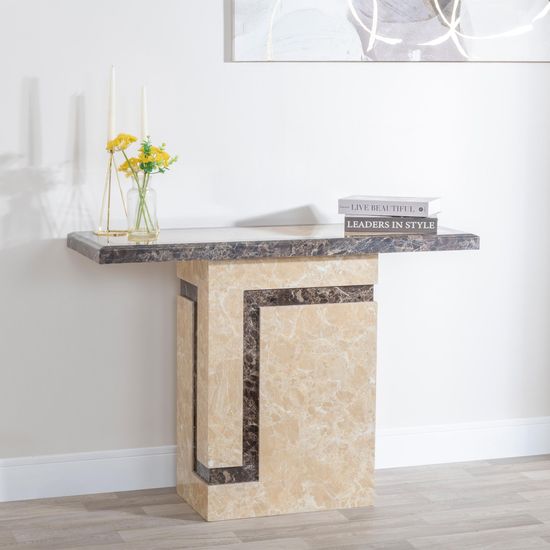 Venice Cream Marble Console Table