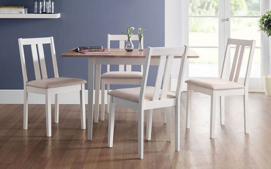 Rufford Ivory 2-4 Seater Extending Dining Table - 80cm-120cm