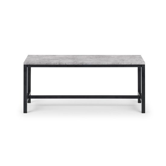 Staten Concrete Effect Dining Bench