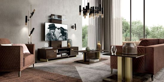 Modum Volare Walnut Italian Lamp Table