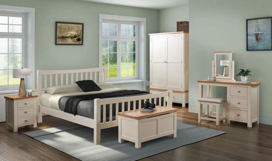 Lundy Ivory Painted Bed - Sizes Available