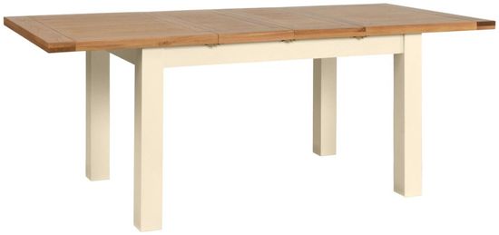 Lundy Ivory Painted 4-8 Seater Extending Dining Table - 132cm-198cm