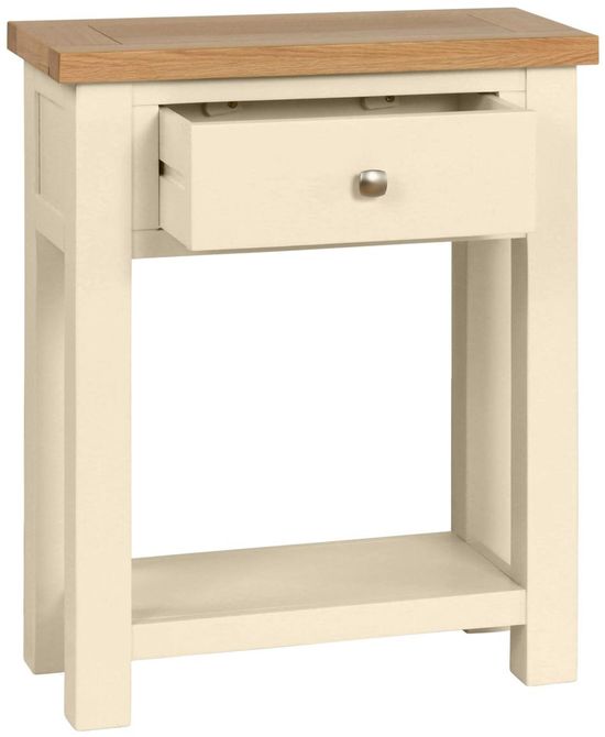 Lundy Ivory Painted 1 Drawer Console Table