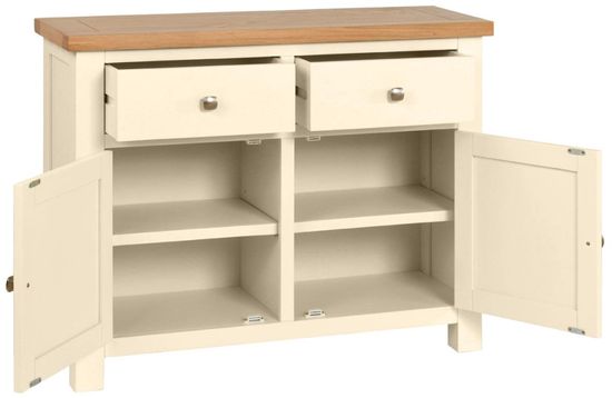 Lundy Ivory Painted Small 2 Door Sideboard