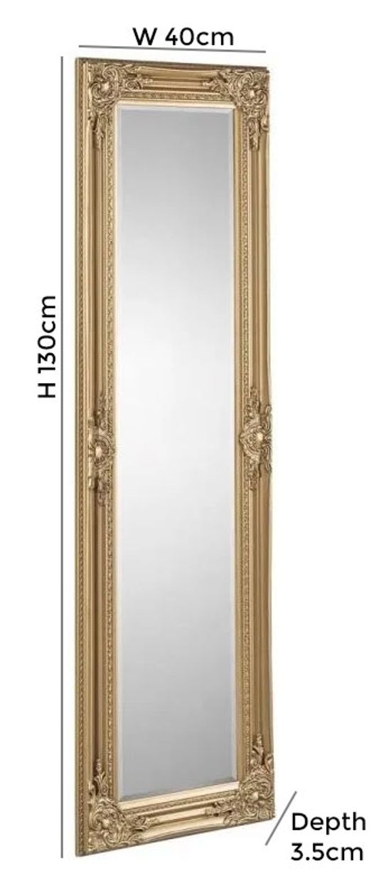 Palais Gold Rectangular Leaner Mirror
