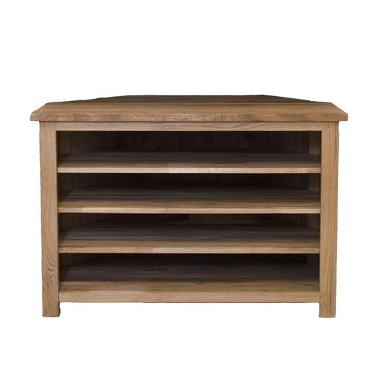 Mobel Oak Corner TV Unit