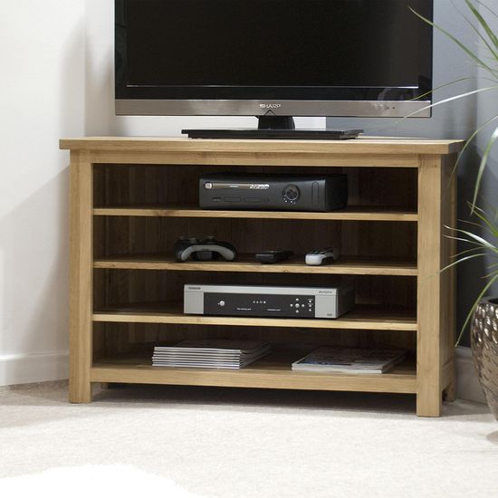 Mobel Oak Corner TV Unit