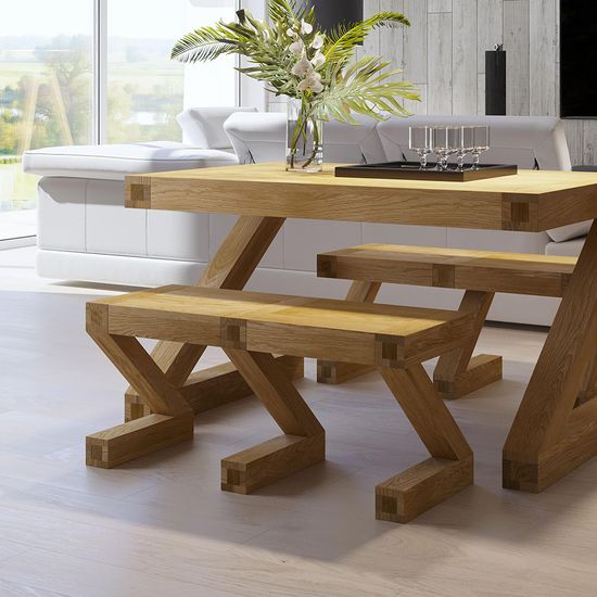 Ziggy Oak Small Dining Bench
