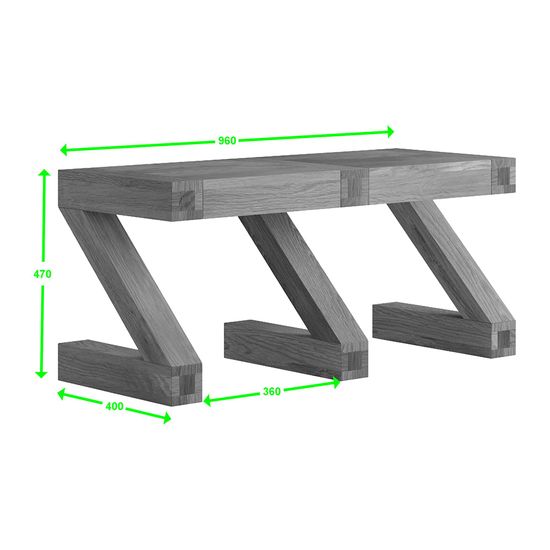 Ziggy Oak Small Dining Bench