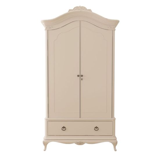 Willis and Gambier Ivory 2 Door 1 Drawer Wardrobe