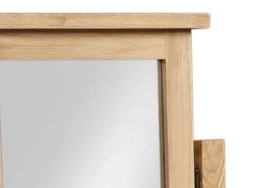 Appleby Oak 3 Drawer Single Dressing Table Set