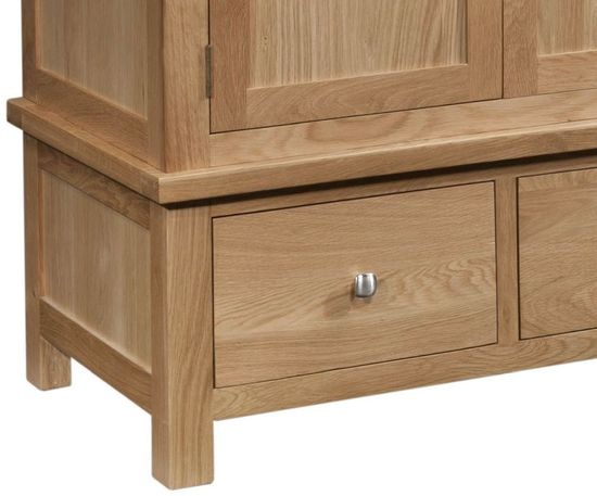 Appleby Oak 2 Door 2 Drawer Double Wardrobe