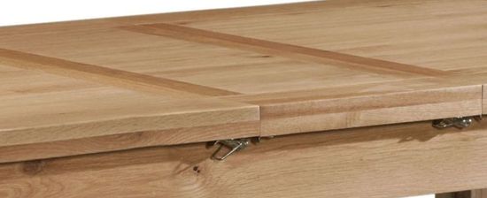 Appleby Oak 4 Seater Extending Dining Table with 1 Extensions