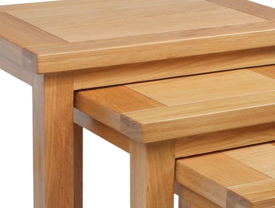 Appleby Oak Nest of 3 Tables